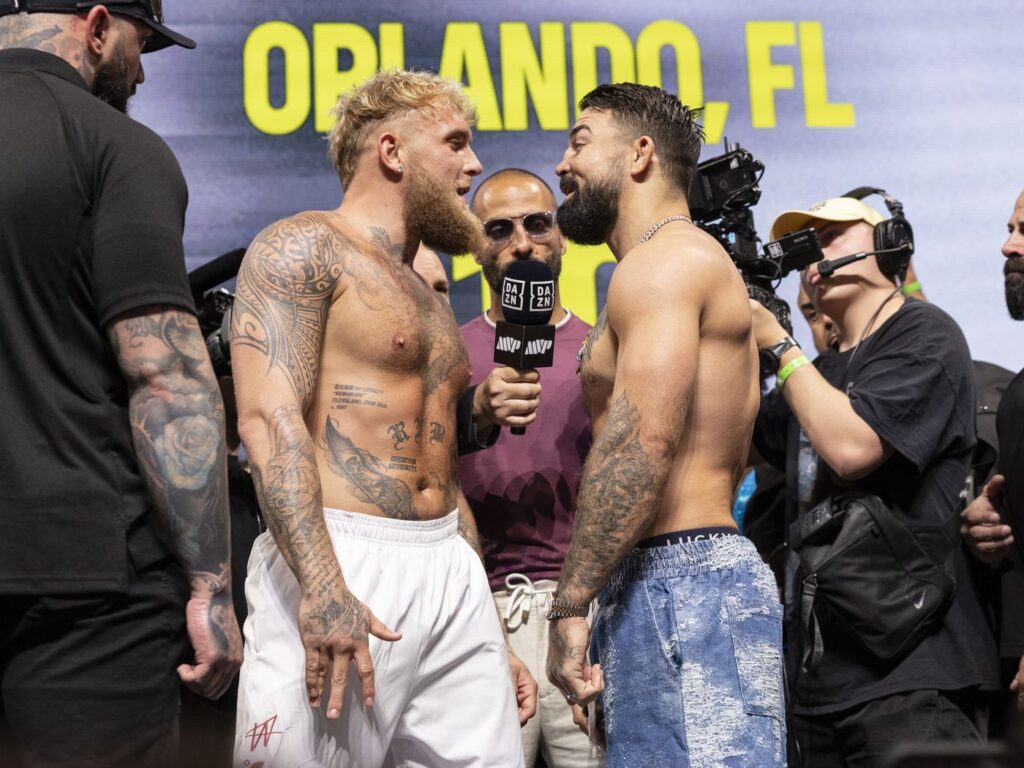 026 Jake Paul vs. Mike Perry Weigh 128