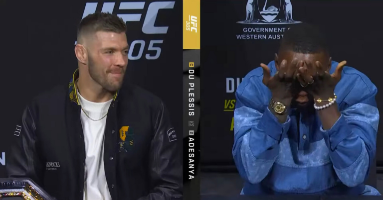 Dricus du Plessis brings Israel Adesanya crying during Intense UFC 305 Press Conference