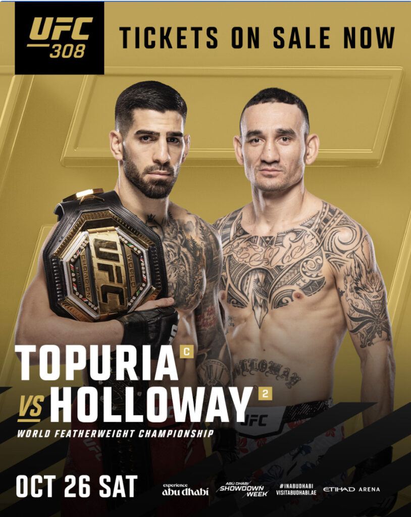 Ilia Topuria vs. Max Holloway Poster