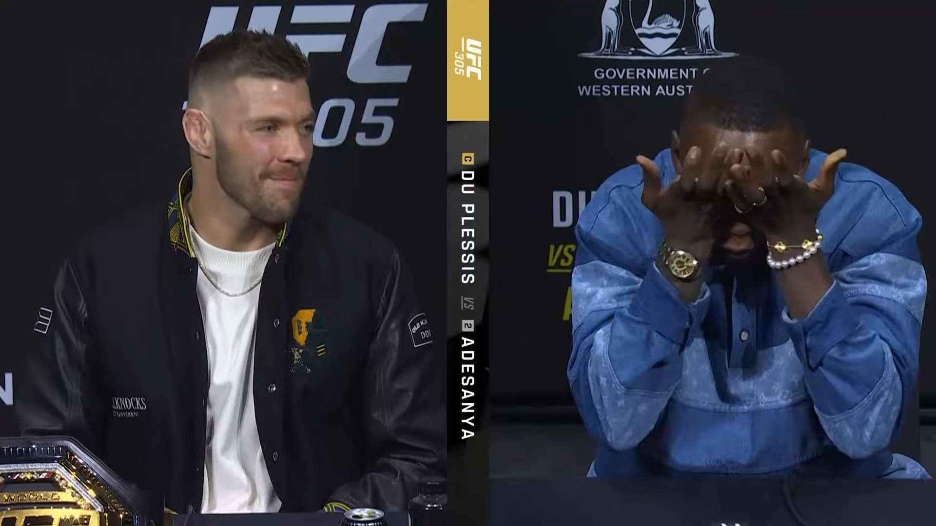 Dricus Du Plessis Brings Israel Adesanya To Tears During Intense UFC ...