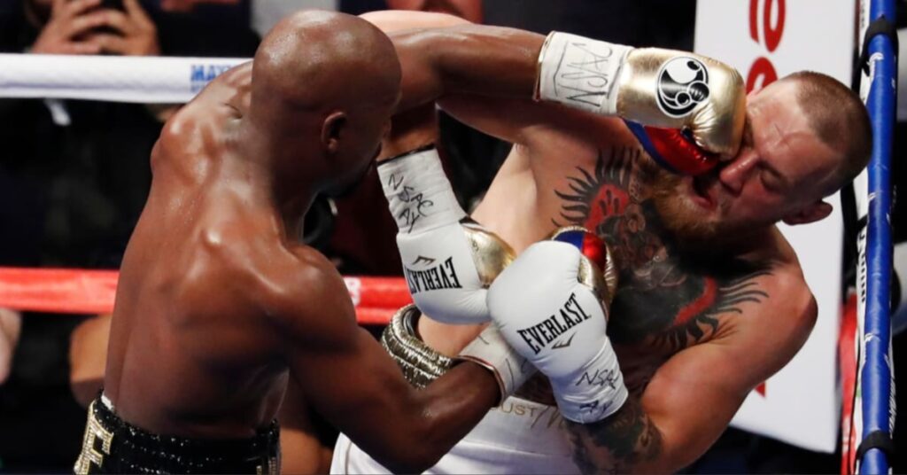 Seven years ago Floyd Mayweather battered Conor McGregor