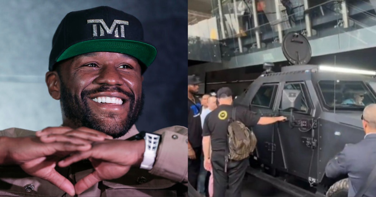 Watch: Floyd Mayweather Arives in Mexico City in a Bulletproof Tank