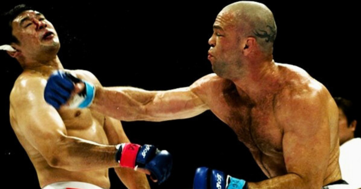 Wanderlei Silva knocks out Kazushi Sakuraba PRIDE 2003