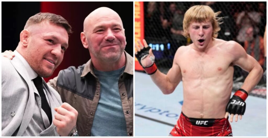 Dana White, Conor McGregor, Paddy Pimblett