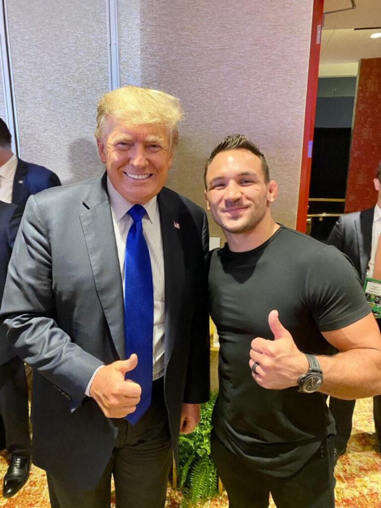 Michael Chandler and Donald Trump