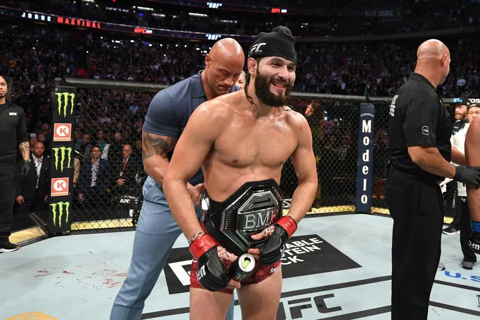 Jorge Masvidal winning the BMF belt