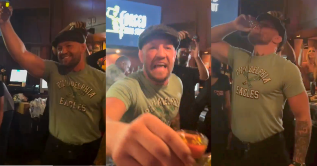 Conor McGregor Serves Drinks in Philadelphia