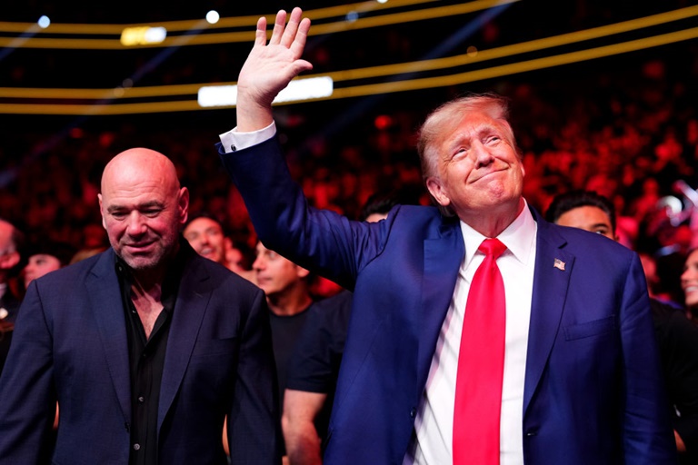 Dana White Donald Trump