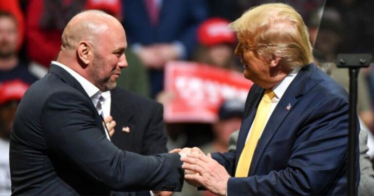 Donald Trump Phoned Dana White An Hour Ahead of The Debate: "Like a heavyweight fight."