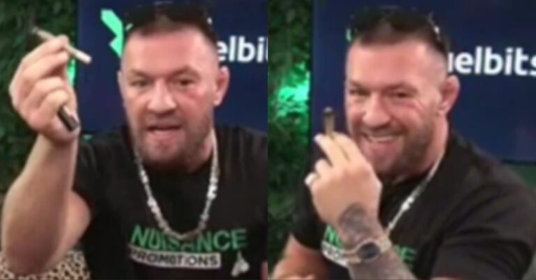 Conor McGregor Shreds Jake Paul vs. Mike Tyson While Puffing on the Boxing Legend's Prized Kush