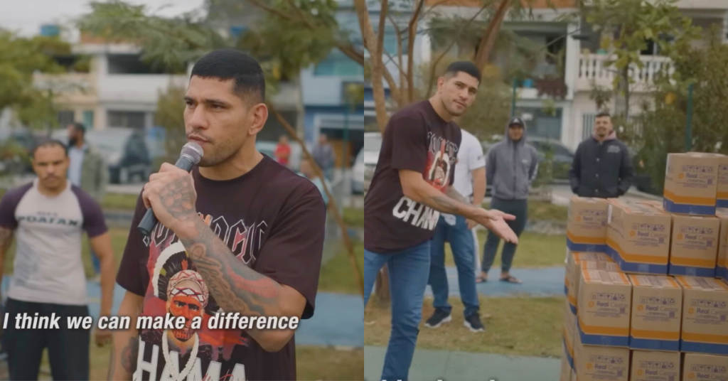 Watch UFC’s Alex Pereira Uses Fight Earnings to Donate Food to the Needy in Sao Paulo UFC 307 Poatan