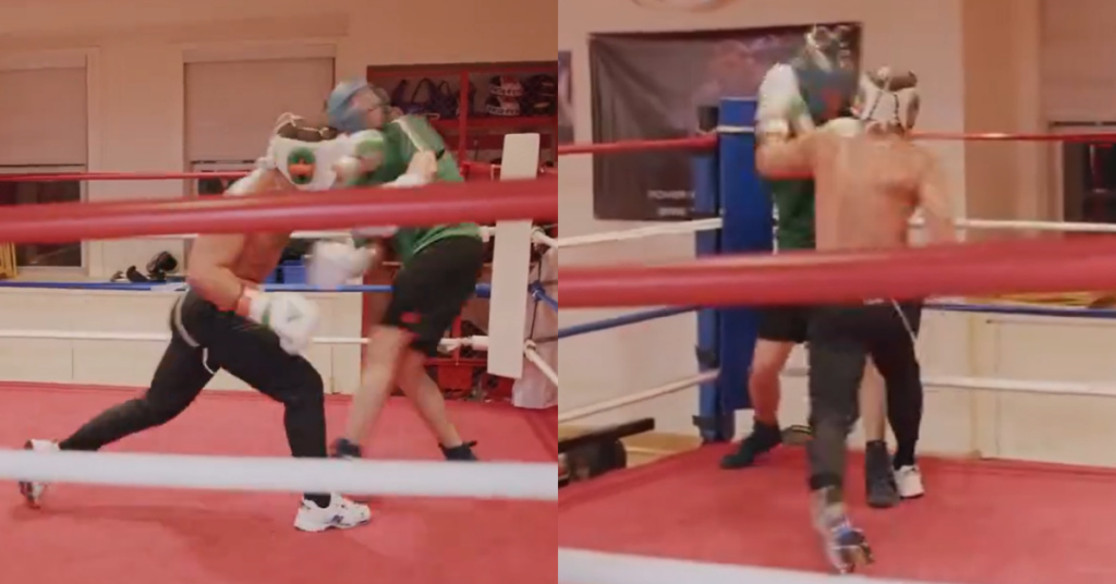 Video - Conor McGregor stings sparring partner in new boxing footage ahead of UFC comeback