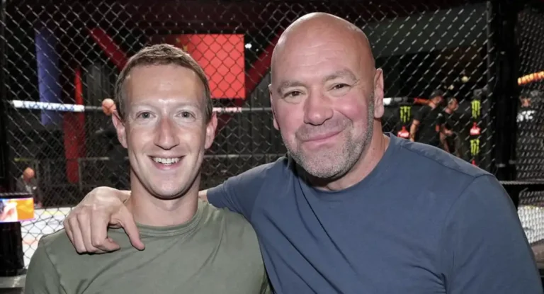 Dana White Mark Zuckerberg