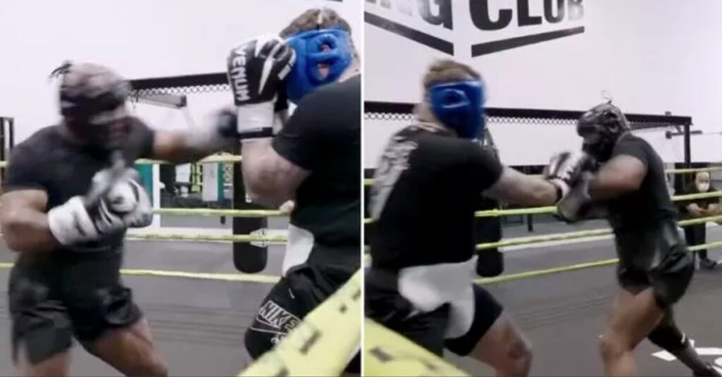 Video - Mike Tyson’s brutal body shot floors sparring partner ahead of fight with Jake Paul