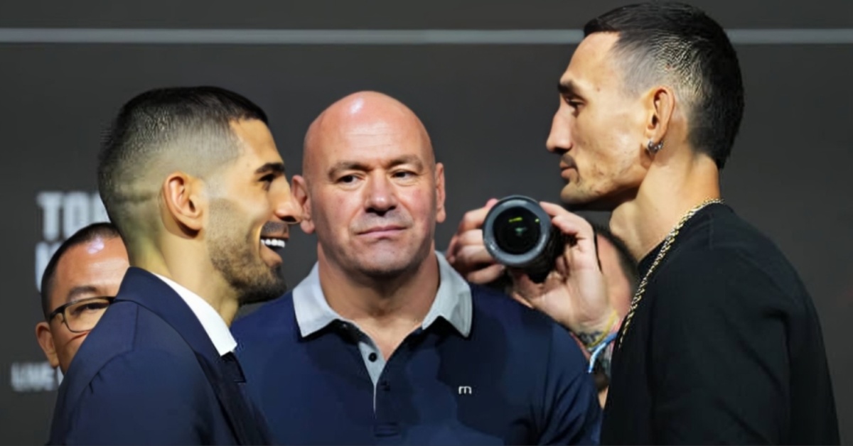 Video – Ilia Topuria vows to stand in Octagon center during fierce Max Holloway face off