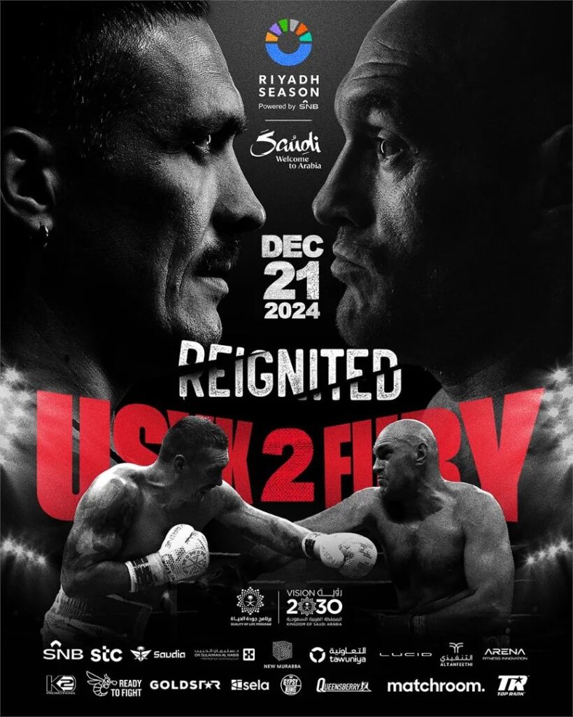 Oleksandr Usyk vs Tyson Fury 2 poster