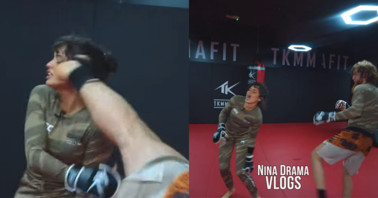 Watch: Shara Bullet Magomedov attacks Nina Marie Daniele during Training "He Actually Kicked Me."