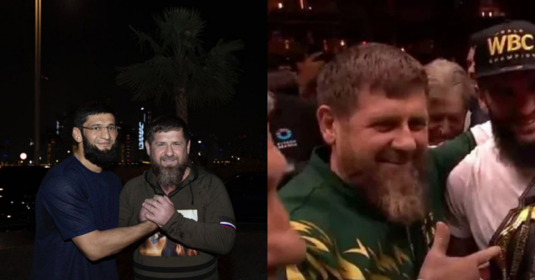 Khamzat Chimaev poses with 'Big bro' Chechen leader Ramzan Kadyrov ahead of UFC 308 fight return