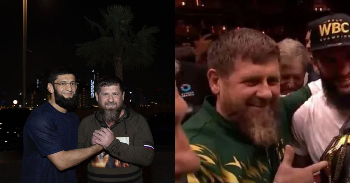 Khamzat Chimaev poses with ‘Big bro’ Chechen leader Ramzan Kadyrov ahead of UFC 308 fight return