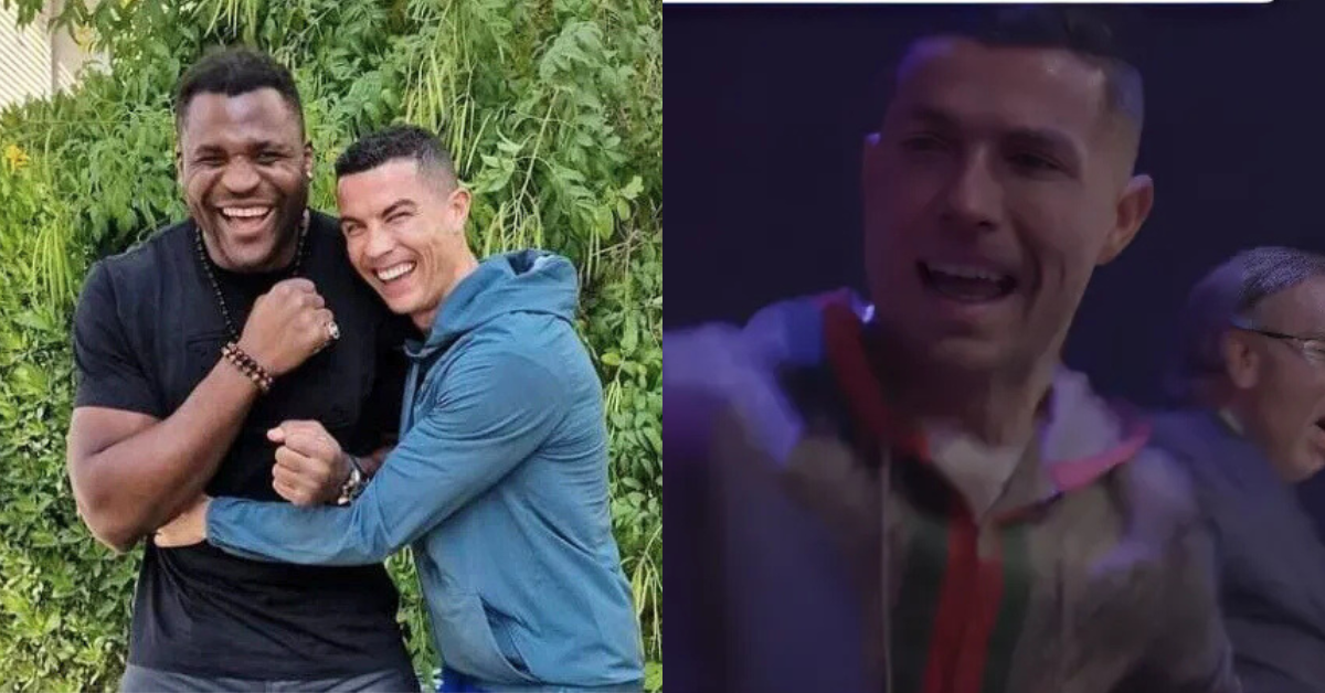 Watch: Cristiano Ronaldo Reacts to Francis Ngannou’s Stunning Knockout, Shares Emotional Connection