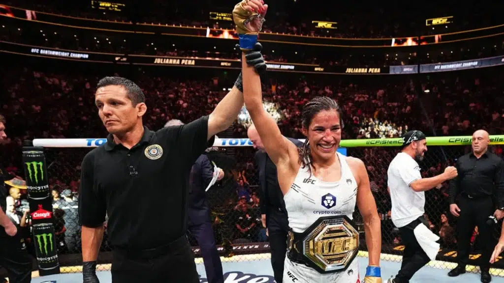 Julianna Peña becoming champion at UFC 307