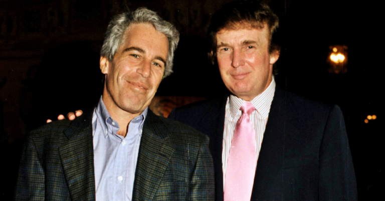 Donald Trump and Jeffrey Epstein