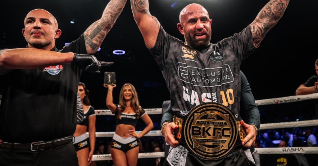 Agi Faulkner knocks down Dawid Oskar five times in wild brawl to win BKFC European title - BKFC 68 Highlights