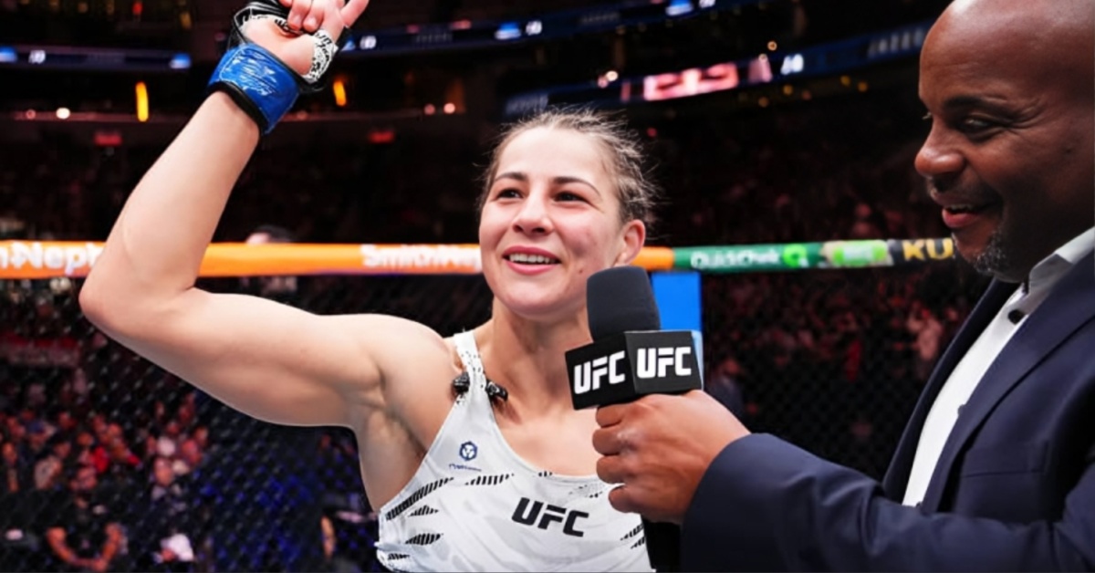 Her balls were hot: Jasmine Jasudavicius hilariously pays tribute to Derrick Lewis after UFC Edmonton win