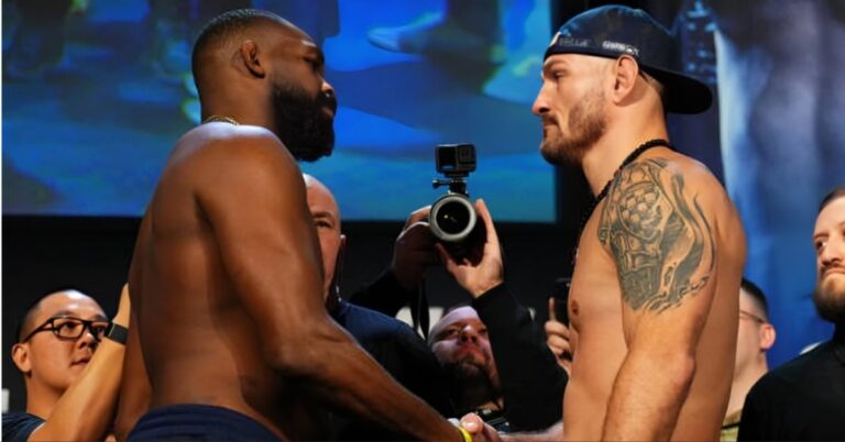 Video - Jon Jones shakes hand with Stipe Miocic after intense UFC 309 weigh-In staredown