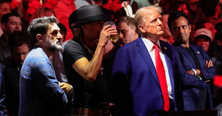 Donald Trump and Saudi Arabia’s Wealth Fund Chief Draw Attention at Star-Studded UFC Night