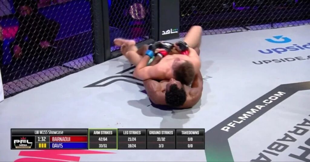 Mansour Barnaoui stops Alfie Davis with rear-Naked choke stoppage - PFL World Championship Highlights