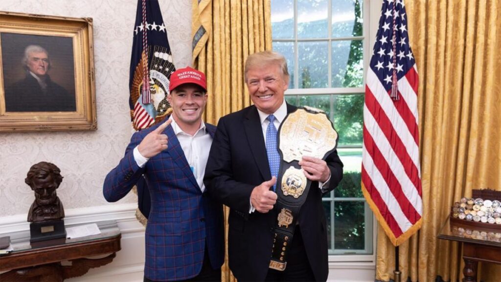 https cdn.cnn .com cnnnext dam assets 180803183414 trump and colby covington wh