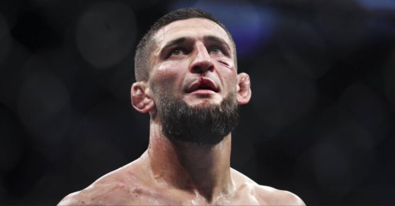 Khamzat Chimaev's lip injury brutally mocked by UFC champion: 'This is heating up'