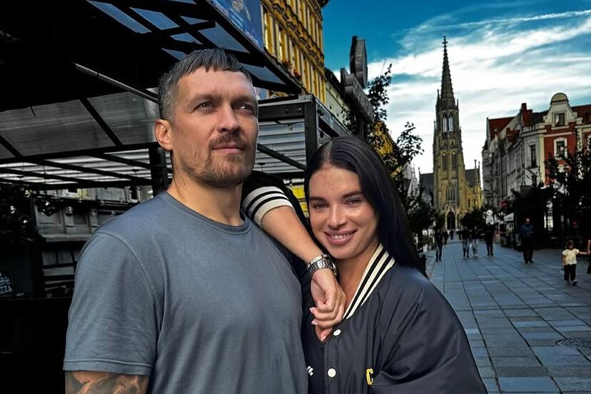 Oleksandr and Yekaterina Usyk