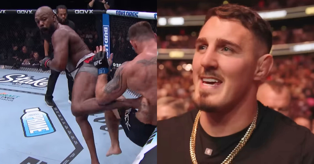 Ringside Rivalry Tom Aspinall's Intense Reaction to Jon Jones vs. Stipe Miocic Showdown UFC