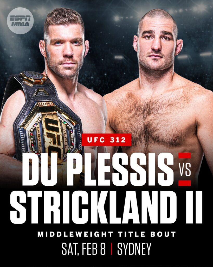 UFC 312: Dricus Du Plessis vs. Sean Strickland 2 Poster