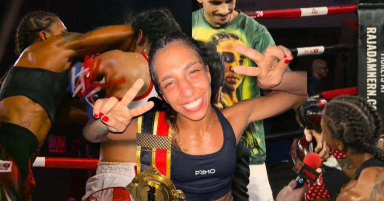 Watch: Muay Thai Fighter Wins Title via elbow KO then Proposes to Boyfriend