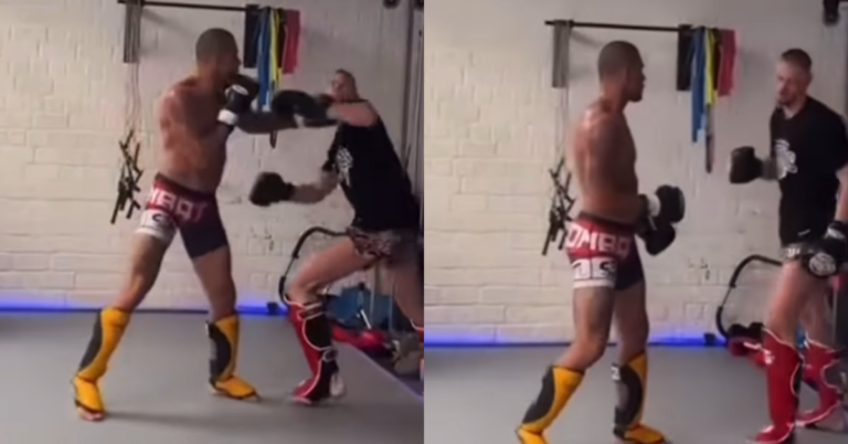 Watch - Alex Pereira makes sparring partner quit on the spot after landing patented KO strike