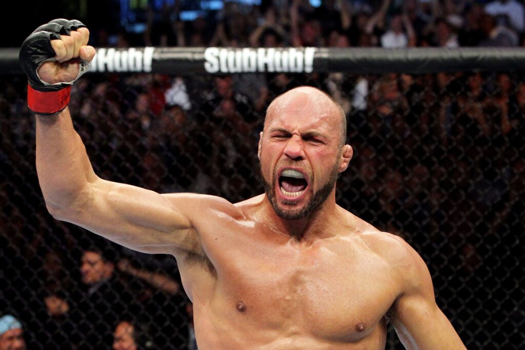 randy couture reacts after defeating james toney in the news photo 1635177783