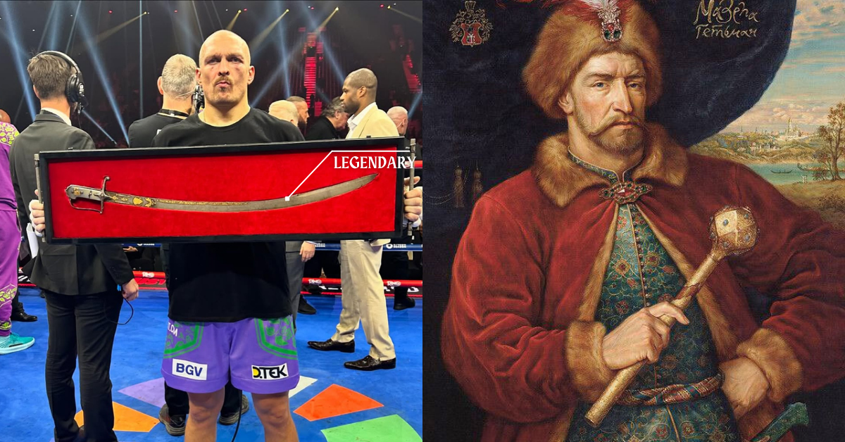 Despite Post-Fight Fallout, Oleksandr Usyk Celebrates Tyson Fury Win with Legendary Sword as Loot