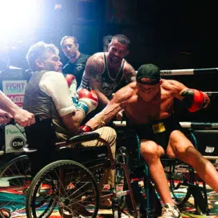 Mark COleman Wheelchair boxing Fight Circus