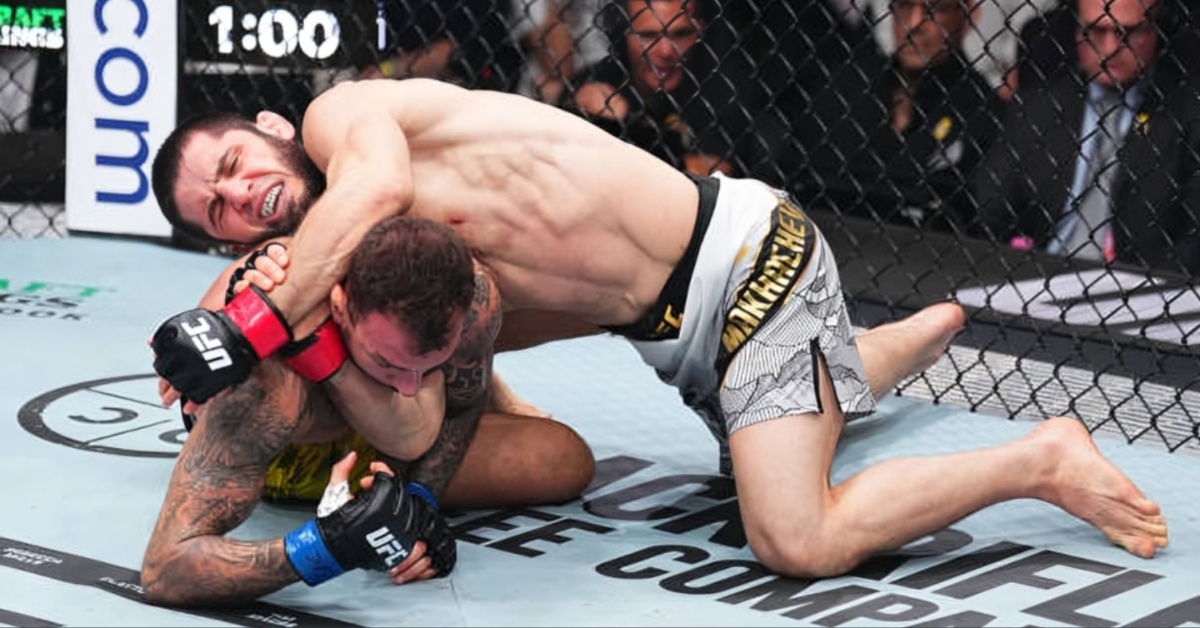 Islam Makhachev retains title, submits Renato Moicano with quick D'Arce choke - UFC 311 Highlights