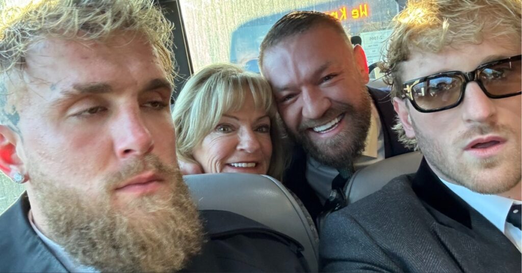 Video - Conor McGregor shares frosty bus ride with Logan Paul, Jake Paul ahead of inauguration: 'I'm gonna kill him'