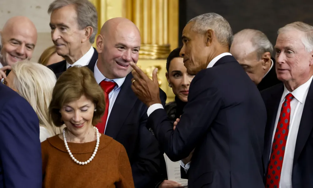 dana white barack obama inauguration getty