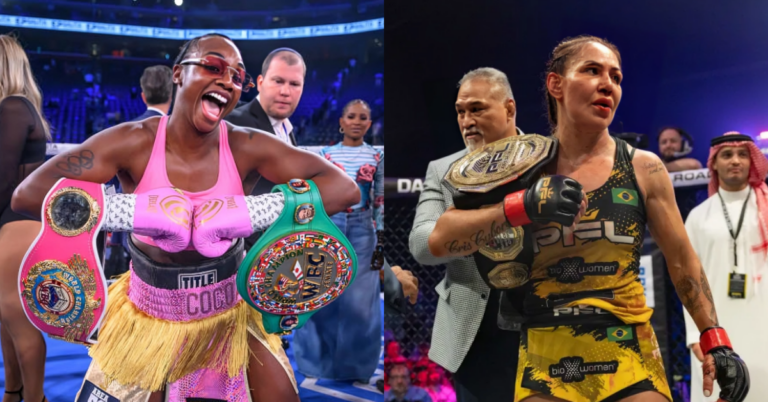 Claressa Shields issues fierce warning to rival Cris Cyborg: 'I would f*ck her up in a street fight'