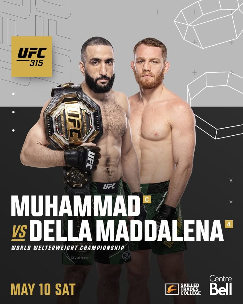 Belal Muhammad vs. Jack Della Maddalena Poster