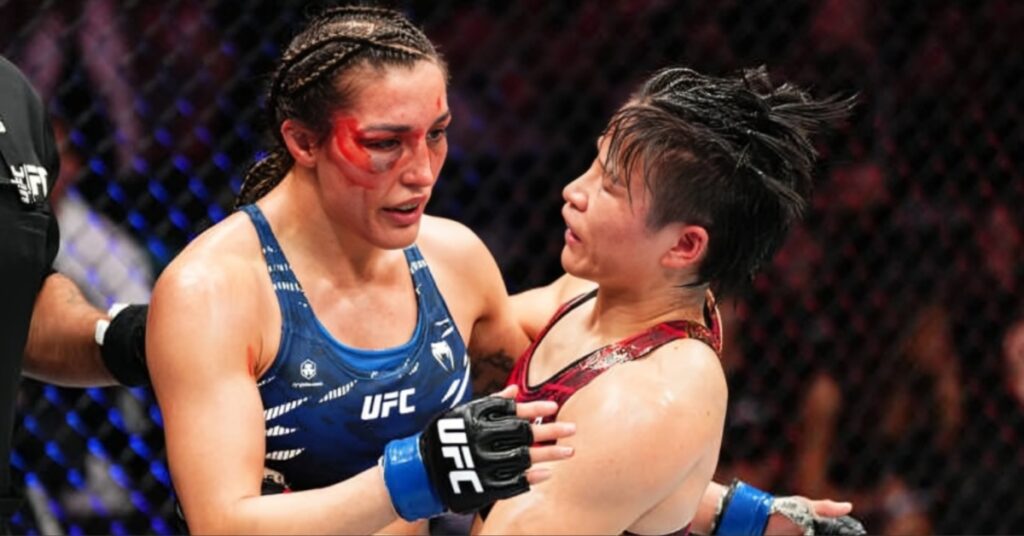 Zhang Weili retains title, batters Tatiana Suarez en route to underdog decision win - UFC 312 Highlights