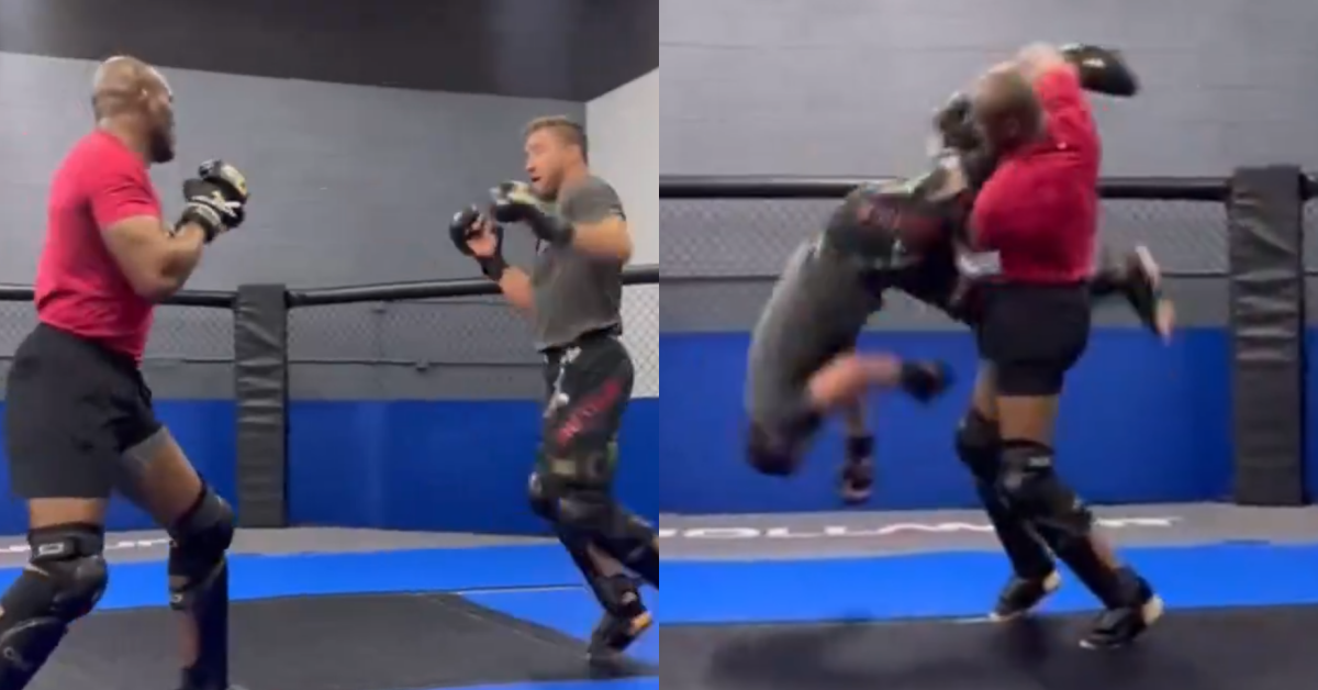 Video - Kamaru Usman returns to training with Justin Gaethje ahead of UFC 313 fighting return