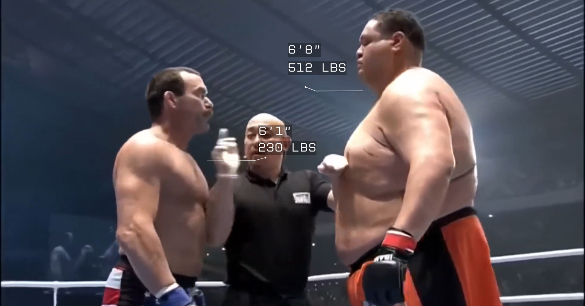 Watch: 500 lb Sumo Facing a UFC Veteran - The Epic Don Frye vs. Akebono Showdown