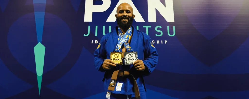 ufc champion demetrious johnson wins gold and silver medals at ibjjf pan championship 2024